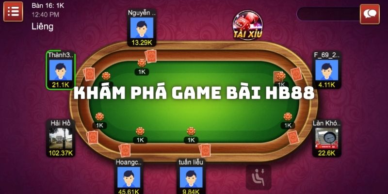 Trải nghiệm niềm vui với game bài HB88 Baccarat