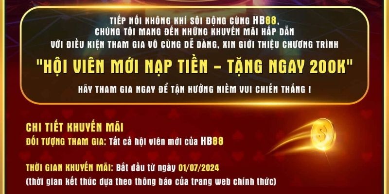 Nhận 200K nạp tiền lần thứ nhất dành cho mọi thành viên mới